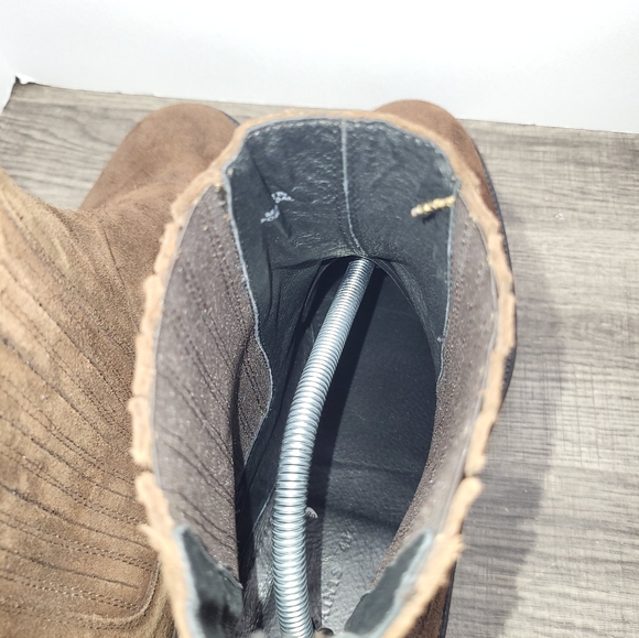 ALL SAINTS ‘NOBLE’ Suede Chocolate Brown Chelsea Boots Mens Size 46 EU 13 US - Picture 6 of 10